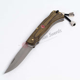 Deco Wood Handle LockBack Folding Knife 3.5 İnches Blade (1)